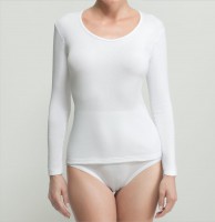 Camiseta mujer algodón elástico